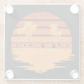 メキシコ湾ステイ塩辛ヴィンテージ ガラスコースター (裏面)