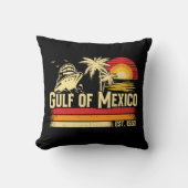 メキシコ湾ステイ塩辛ヴィンテージ クッション (正面)
