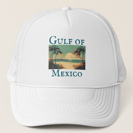 メキシコ湾トラッカーズハット キャップ (正面)