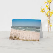 メキシコ湾ビーチカード カード (黄色い花)