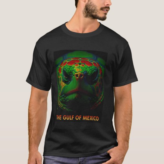 メキシコ湾フォーエバーシータートルメンズウィメンズキ Tシャツ (正面)