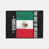 メキシコ湾フォーエバー自由主義のアンチトランプ区 フリースブランケット (正面(横))