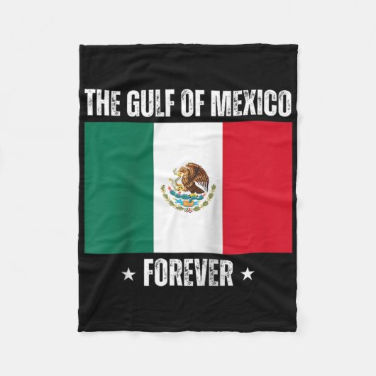 メキシコ湾フォーエバー自由主義のアンチトランプ区 フリースブランケット (正面)