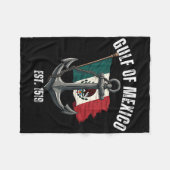 メキシコ湾フォーエバー自由主義のアンチトランプ区 フリースブランケット (正面(横))