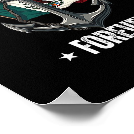 メキシコ湾フォーエバー自由主義のアンチトランプ区 ポスター (角)