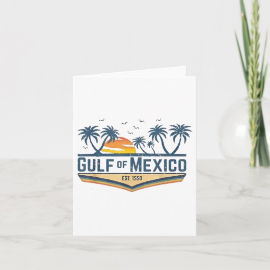 メキシコ湾ワイシャツ米国湾2025年国旗Mex カード (正面)