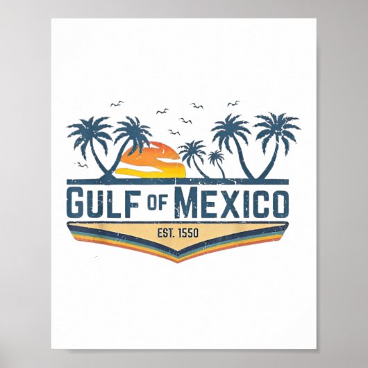 メキシコ湾ワイシャツ米国湾2025年国旗Mex ポスター (正面)