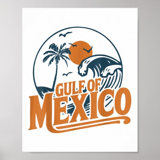 メキシコ湾ワイシャツ米国湾2025年国旗Mex ポスター (正面)