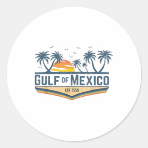 メキシコ湾ワイシャツ米国湾2025年国旗Mex ラウンドシール