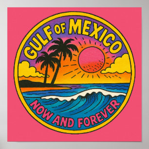 メキシコ湾今と永遠の海アート ポスター