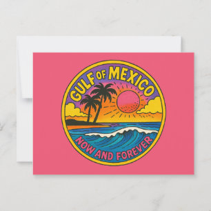 メキシコ湾今と永遠の海アート ポストカード