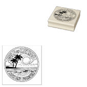 メキシコ湾今と永遠の海アート ラバースタンプ (押印)