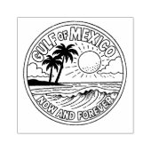 メキシコ湾今と永遠の海アート ラバースタンプ (インプリント)