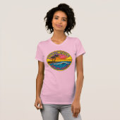 メキシコ湾今と永遠の海アート Tシャツ (正面フル)