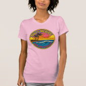 メキシコ湾今と永遠の海アート Tシャツ (正面)