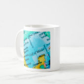 メキシコ湾地図マグ コーヒーマグカップ (正面左)