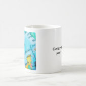 メキシコ湾地図マグ コーヒーマグカップ (中央)