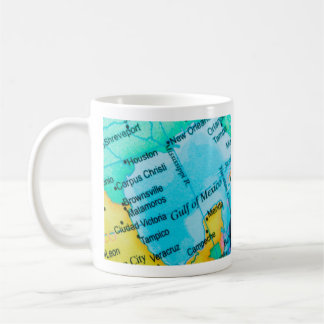 メキシコ湾地図マグ コーヒーマグカップ