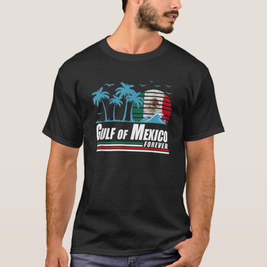 メキシコ湾永遠レトロヴィンテージメキシコ湾 Tシャツ (正面)