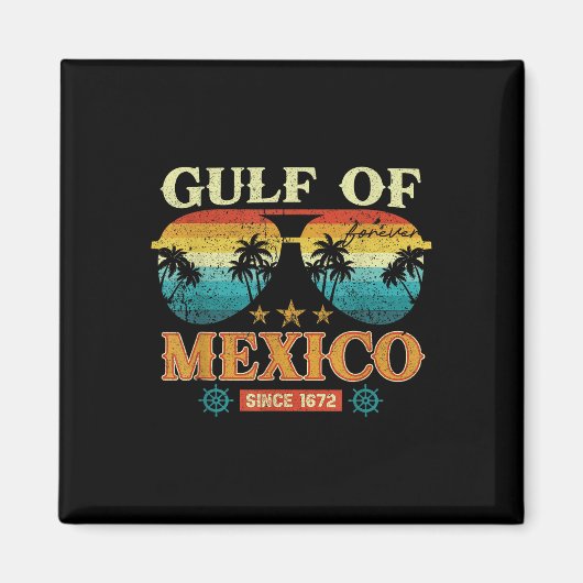メキシコ湾1569年歴史地図 マグネット (正面)