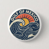 メキシコ湾1672年フォーエバー湾 缶バッジ (正面)