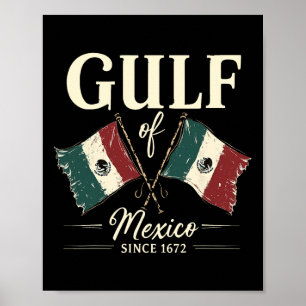 メキシコ湾1672年以来レトロヴィンテージTシャツ1.p ポスター