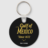 メキシコ湾1672年以来、深いは歴史に飛び込む キーホルダー (正面)