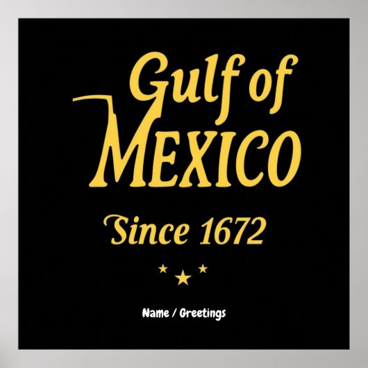 メキシコ湾1672年以来、深いは歴史に飛び込む ポスター (正面)