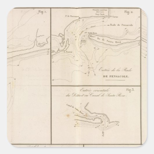 メキシコ湾 スクエアシール (正面)