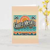 メキシコ湾 推定1550年 カード (黄色い花)