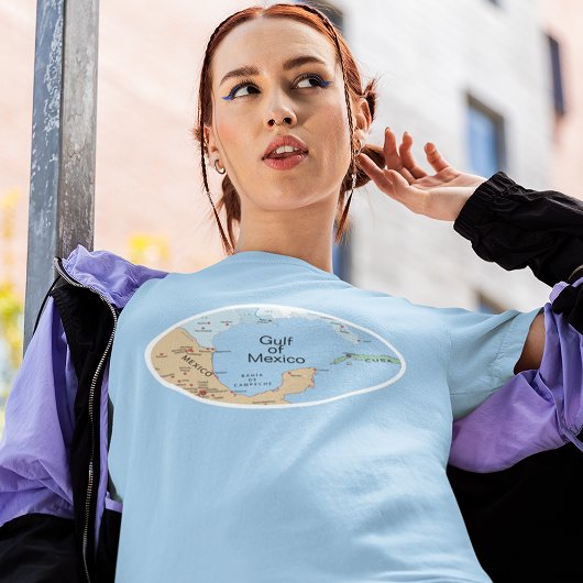 メキシコ湾(編集可能) Tシャツ