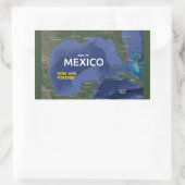 メキシコ湾 長方形シール (バッグ)
