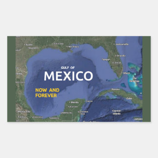 メキシコ湾 長方形シール