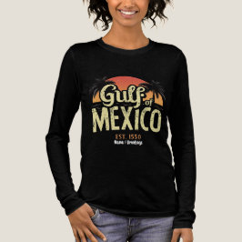 メキシコ湾 1550年創設 レトロ ビーチ ヴィンテージ トライブレンドTシャツ