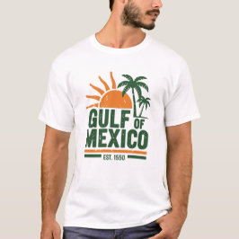 メキシコ湾。1550 -ヴィンテージ熱帯ビーチ Tシャツ