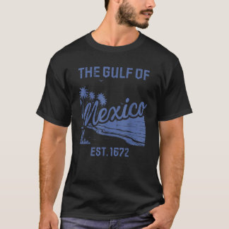 メキシコ湾 1672年創設 ビンテージ ビーチ バケーション メンズ Tシャツ