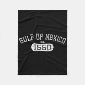 メキシコ湾Est 1550レトロヴィンテージ男性へ湾 フリースブランケット