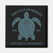 メキシコ湾ESTD 1550ステイ塩辛と抵抗 マグネット (正面)