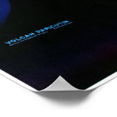 メキシコ火山のパリクチュンヴィンテージのポスターを復元 ポスター (角)