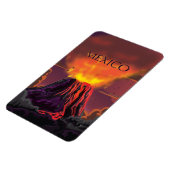 メキシコ火山旅行ポスター マグネット (左側)