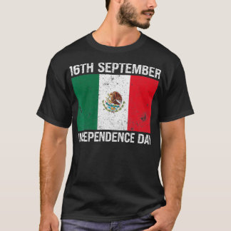 メキシコ独立記念日9月16日メキシコ国旗 Tシャツ