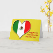 メキシコ独立記念日9月16日 カード (黄色い花)