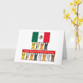 メキシコ独立記念日9月16日 カード (黄色い花)