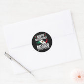 メキシコ独立記念日Est 9月16日メキシコ ラウンドシール (封筒)