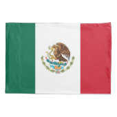 メキシコ独身のの愛国的なピラロケース国旗 枕カバー (裏面)