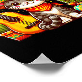 メキシコ猫Cinco De Mayo Kitten Let's Fiesta Viva ポスター (角)