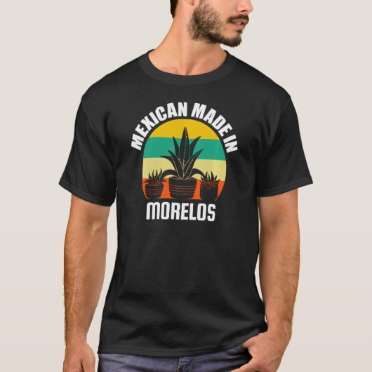 メキシコ生まれン・イン・モレロスレトロ Tシャツ (正面)