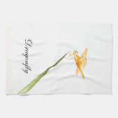 メキシコ産アンバーウィングトンボ キッチンタオル (横)