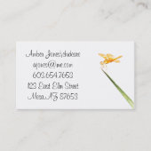 メキシコ産アンバーウィングトンボ 名刺 (正面)