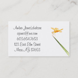 メキシコ産アンバーウィングトンボ 名刺